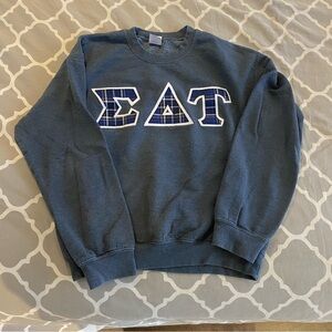Embroidered sorority sweatshirt